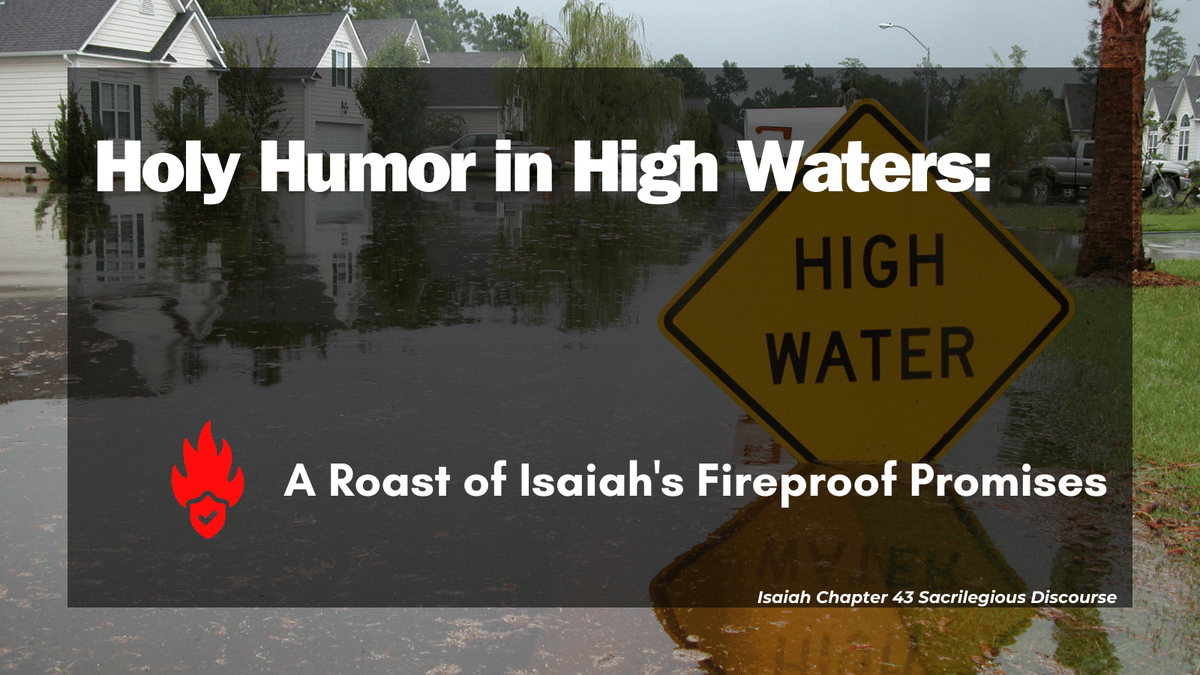 Holy Humor in High Waters: A Roast of Isaiah's Fireproof Promises
