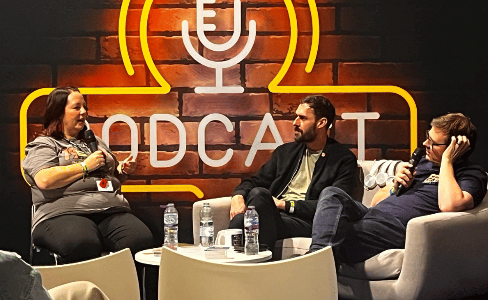 Andy and Jon interview Anna Bebbington in the Podcast Lounge at the Classic Motor Show in the NEC