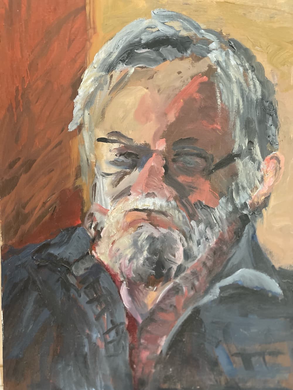 Phil Gay, painted by his wife Rowena Gay