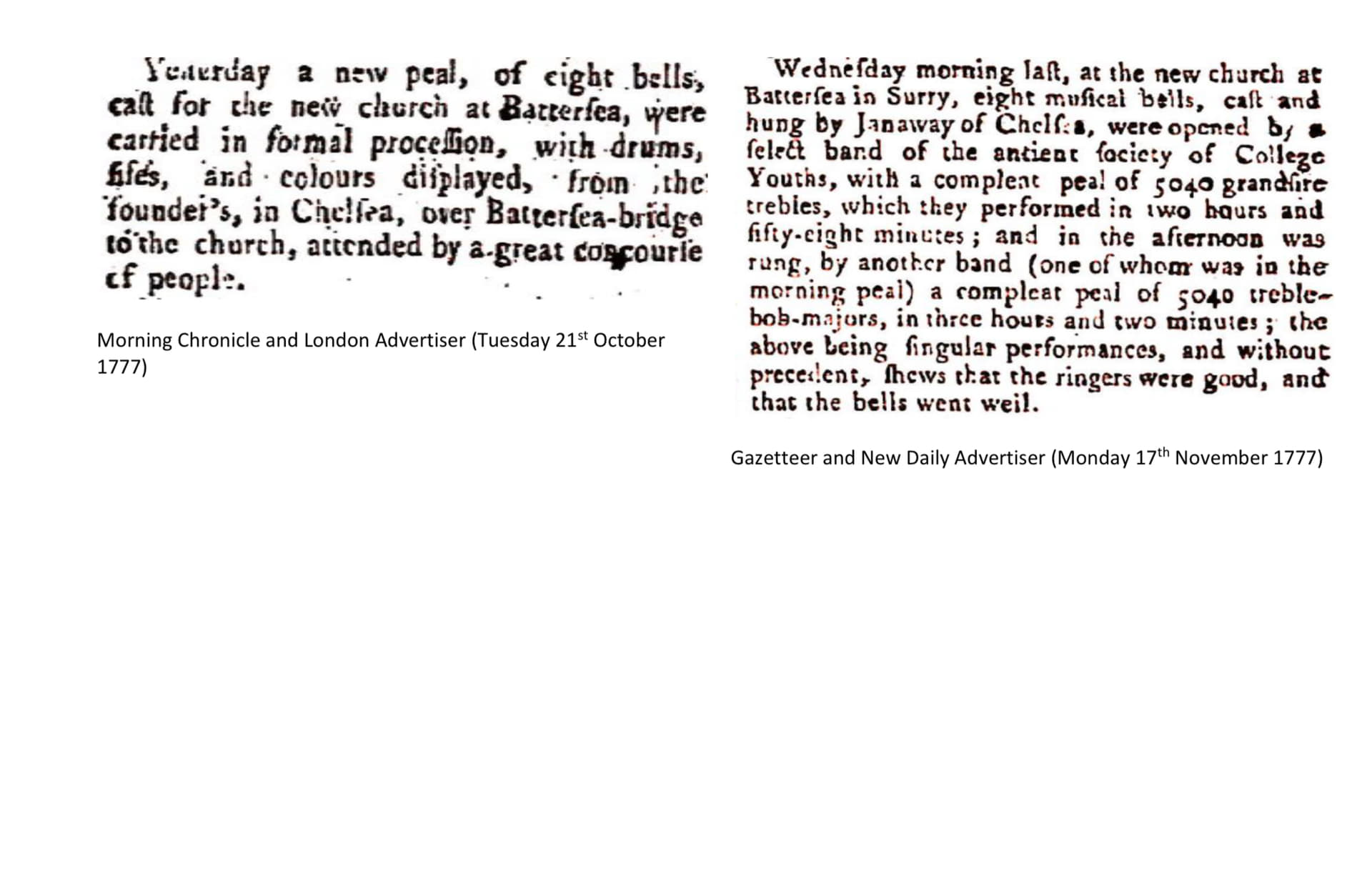 Old Newspaper extract