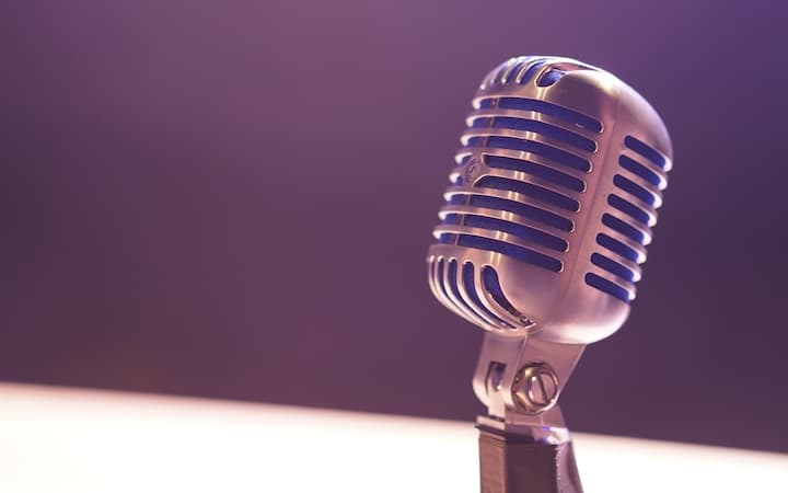 Listening to a podcast