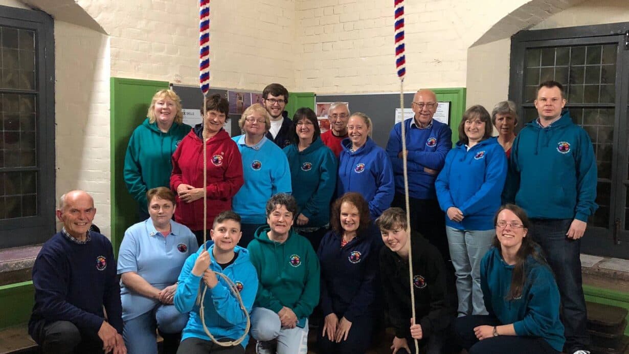 Andy with new learners