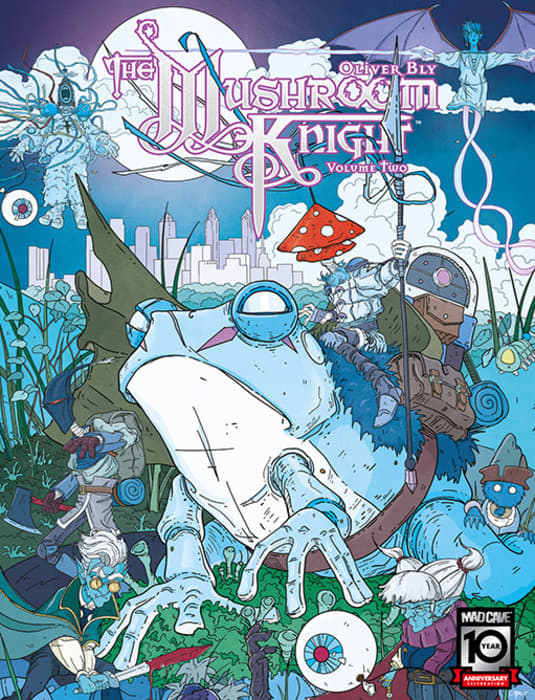 An interview with comics creator Oliver Bly about the second volume of his Mad Cave Studios series The Mushroom Knight
