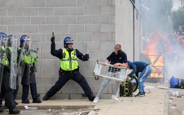 We're not equipped to deal with riots in this country and that’s good news