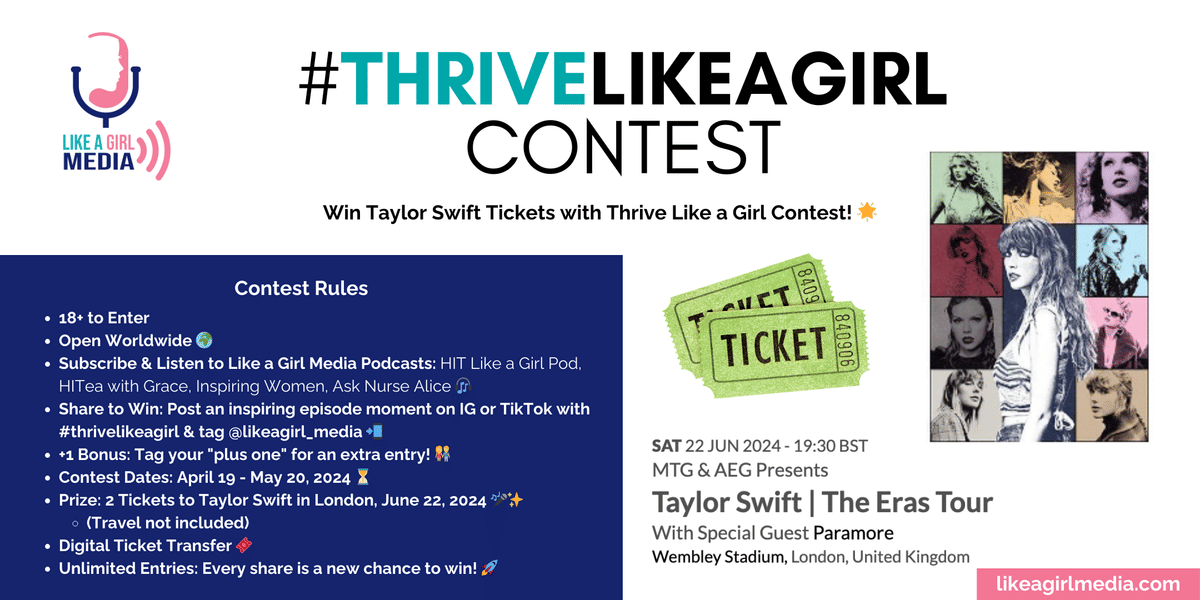 Win Taylor Swift Concert Tickets with "Thrive Like a Girl" Contest!