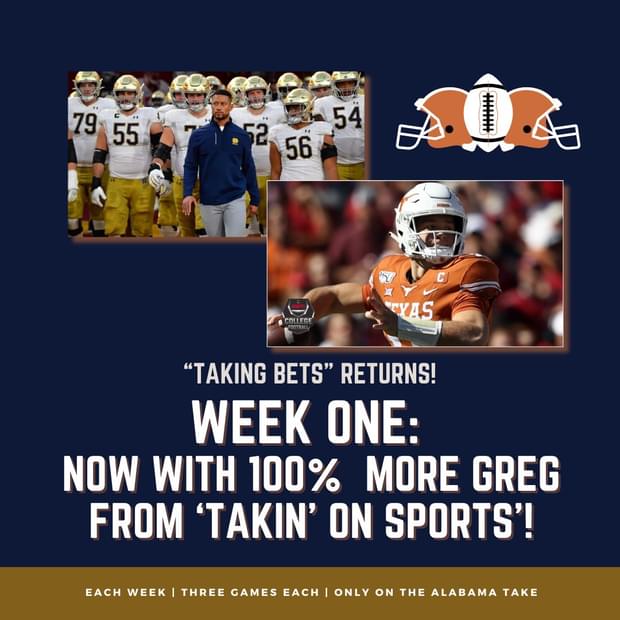 Taking Bets | Back At It Plus One | Week One