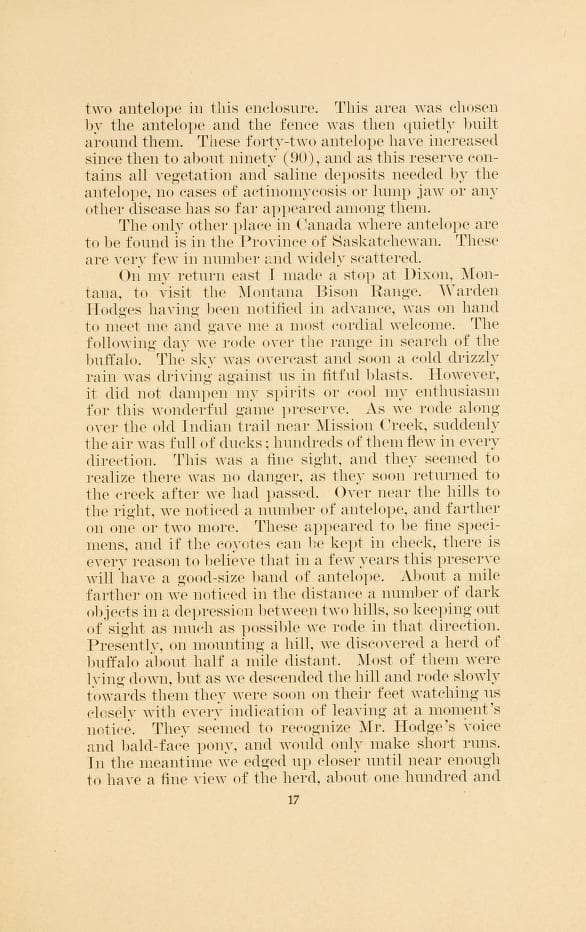 Image of Report from American Bison Society