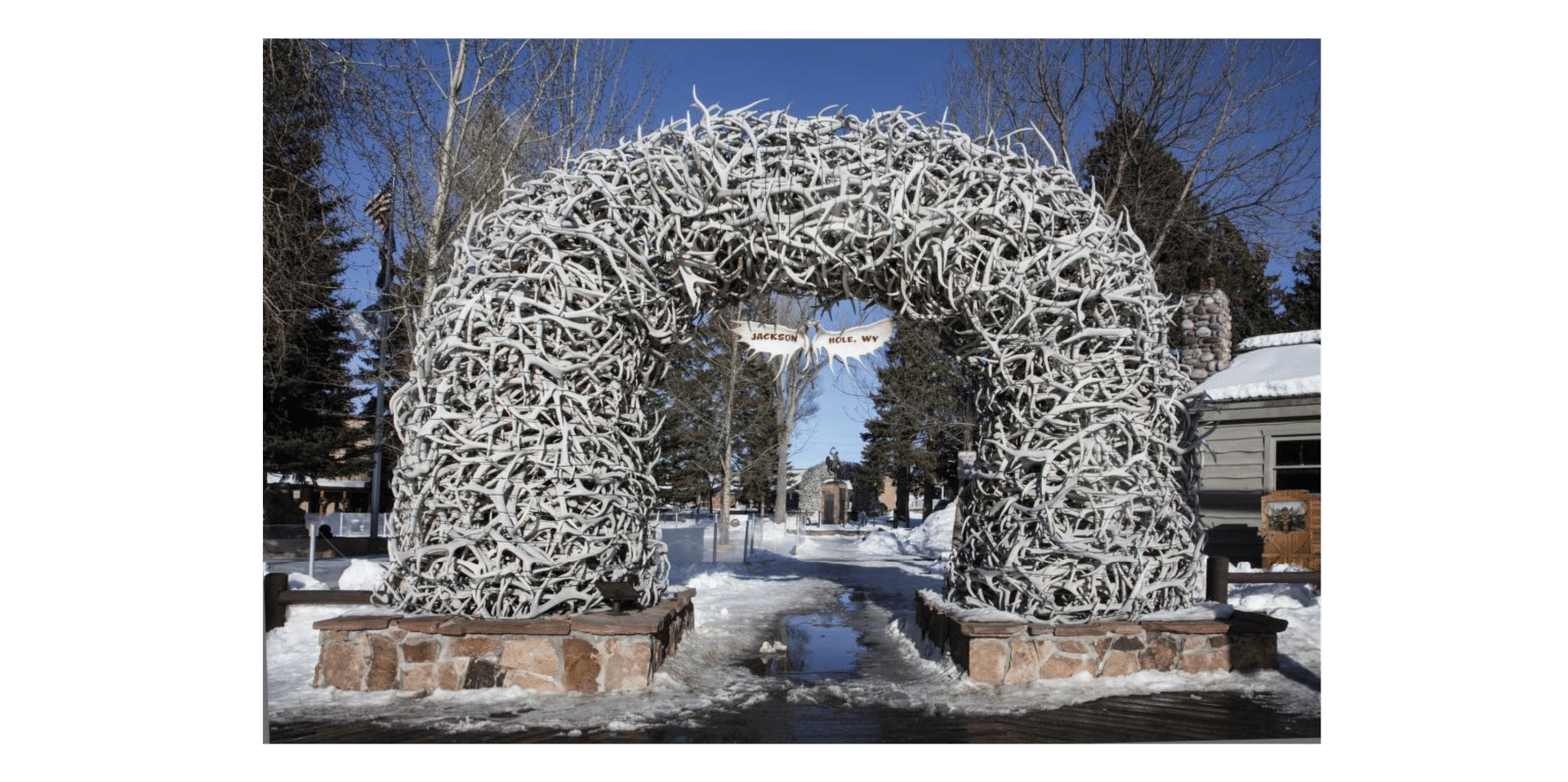 Jackson Hole WY arch of antlers