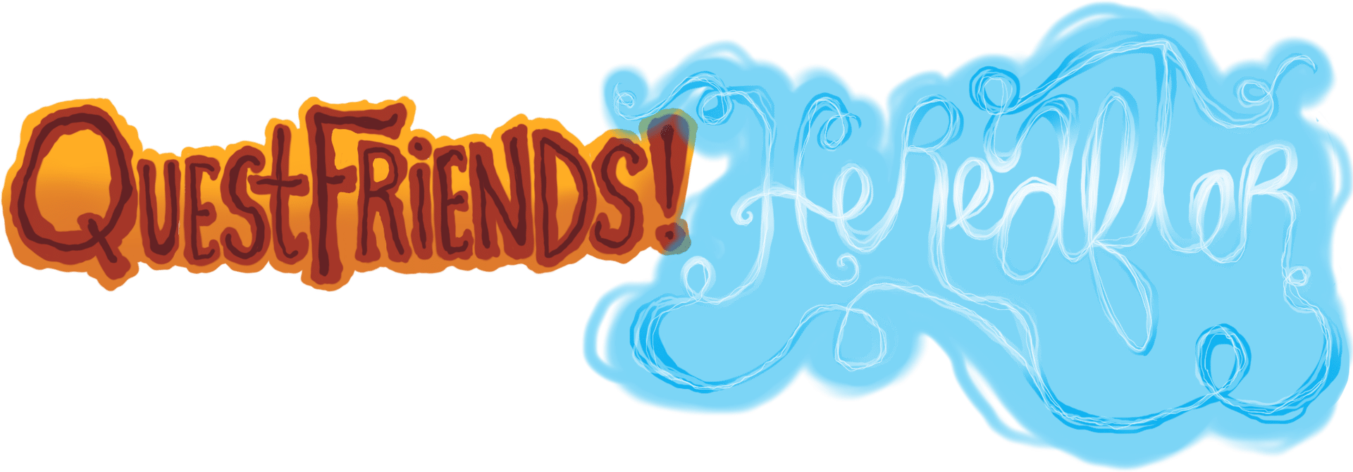 The logo for Quest Friends! Hereafter