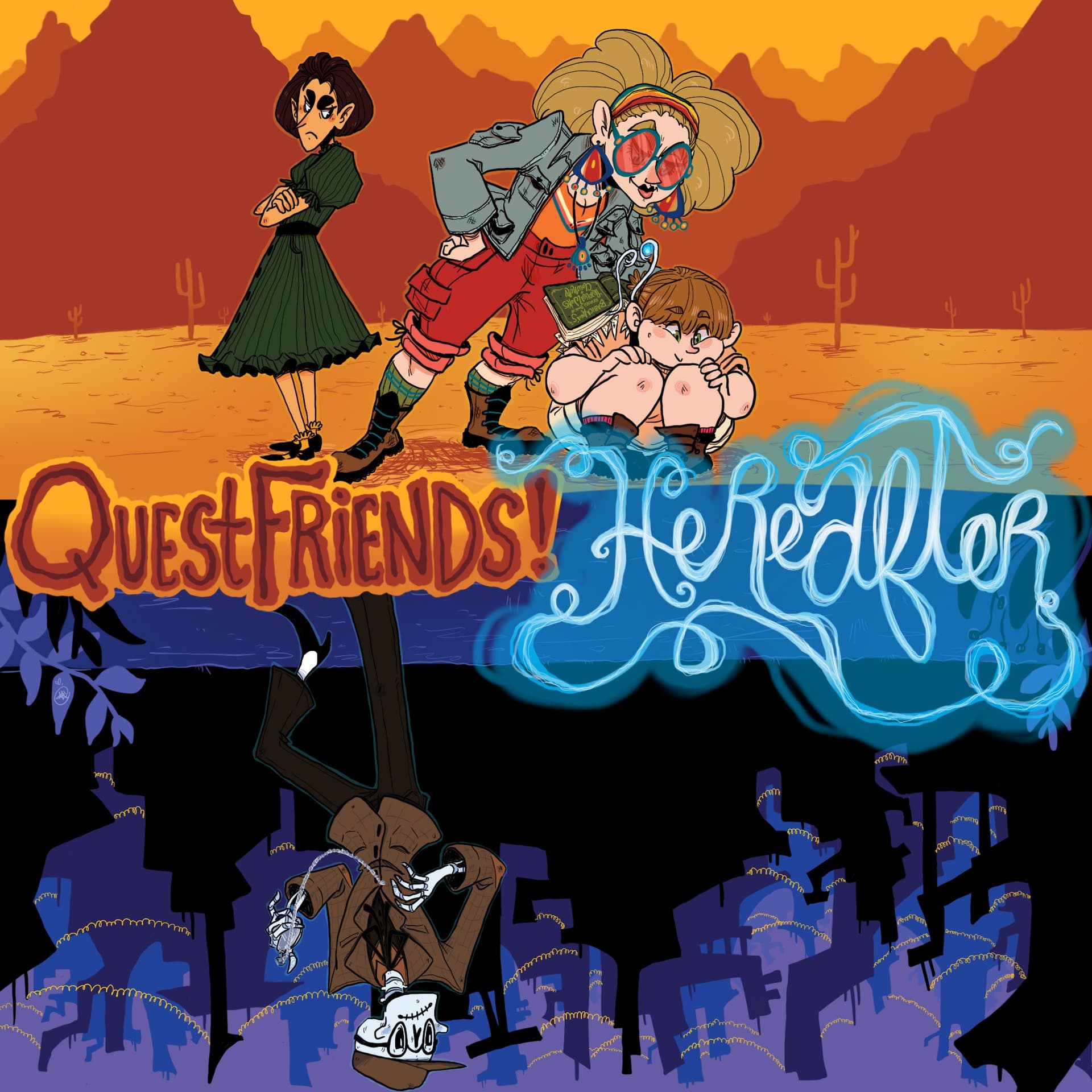 The Quest Friends! Hereafter Logo