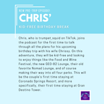 Pre-Trip Report: Chris’ Kid-Free Birthday Break (September 2025)