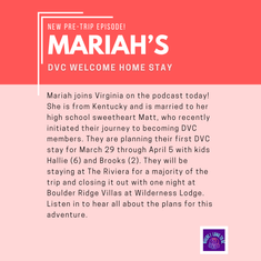 Pre-Trip Report: Mariah’s DVC Welcome Home Stay (March/April 2025)