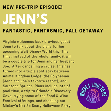 Pre-Trip Report: Jenn’s Fantastic, Fantasmic, Fall Getaway (October 2024)
