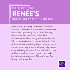 Pre-Trip Report: Renée’s Not So Scary Auto Train Trip (September 2025)