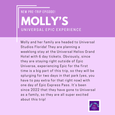 Pre-Trip Report: Molly’s Universal Epic Experience (August 2025)