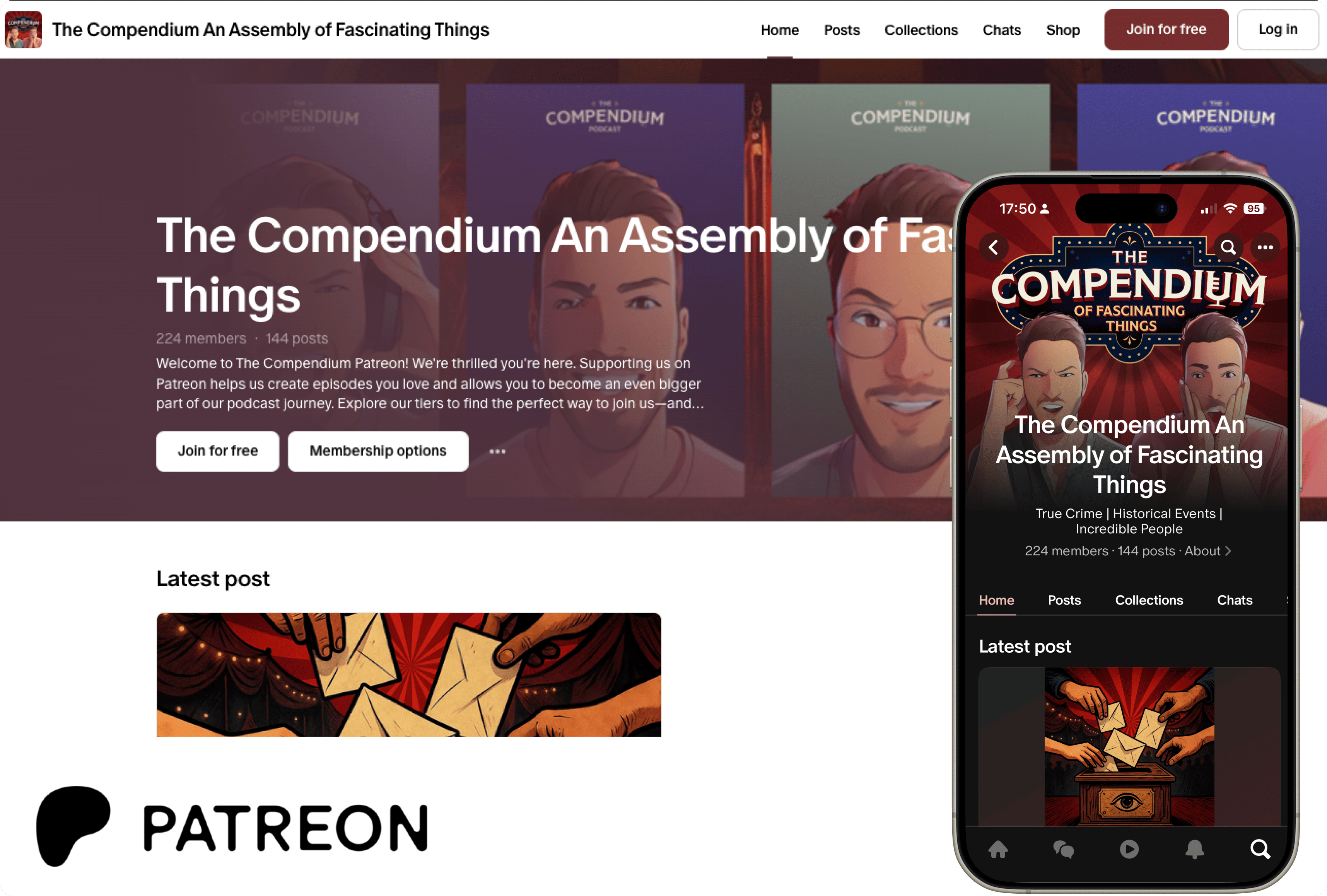 The Compendium Podcast on Patreon