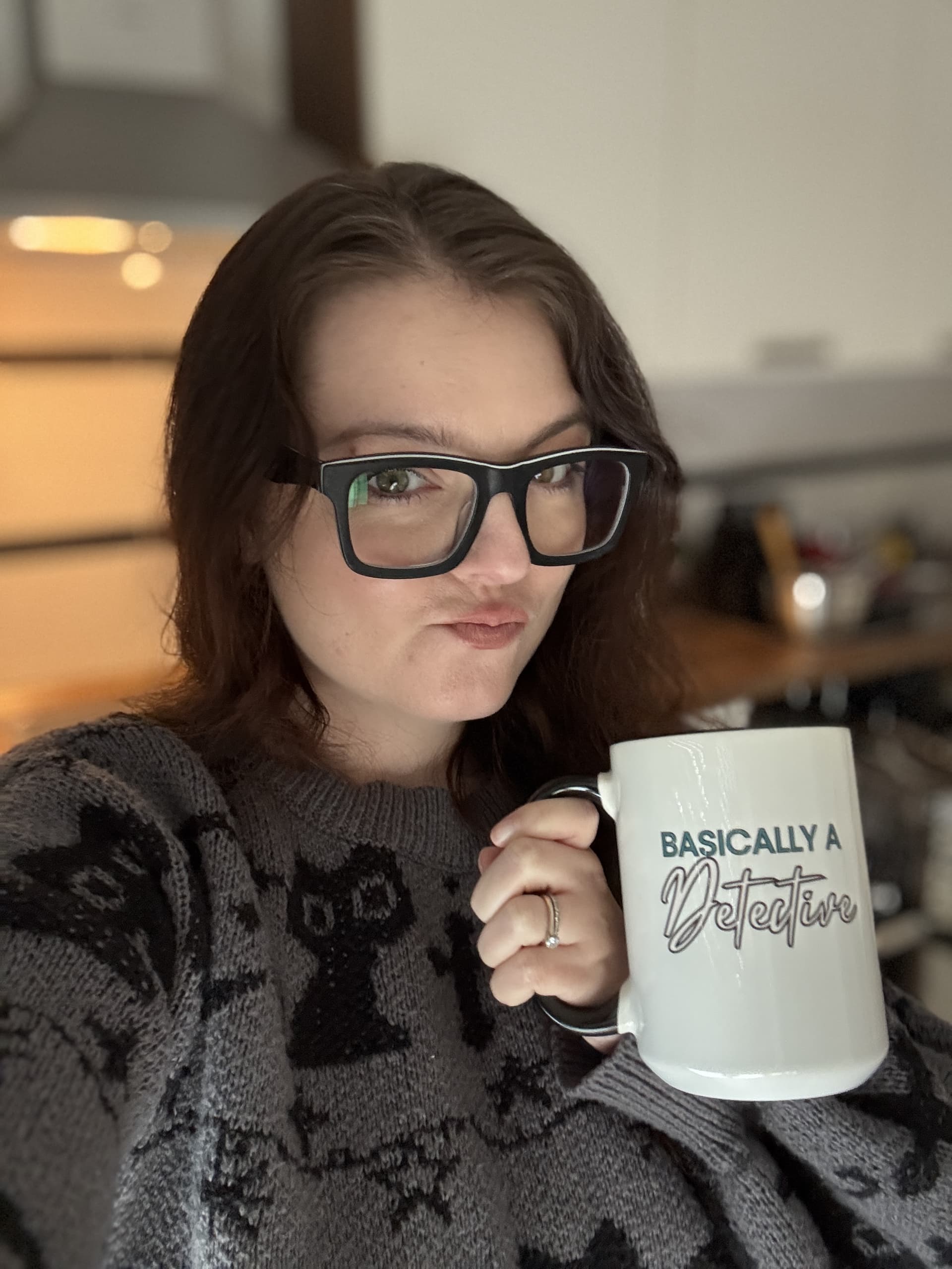 Basically a Detective Serial Napper mug