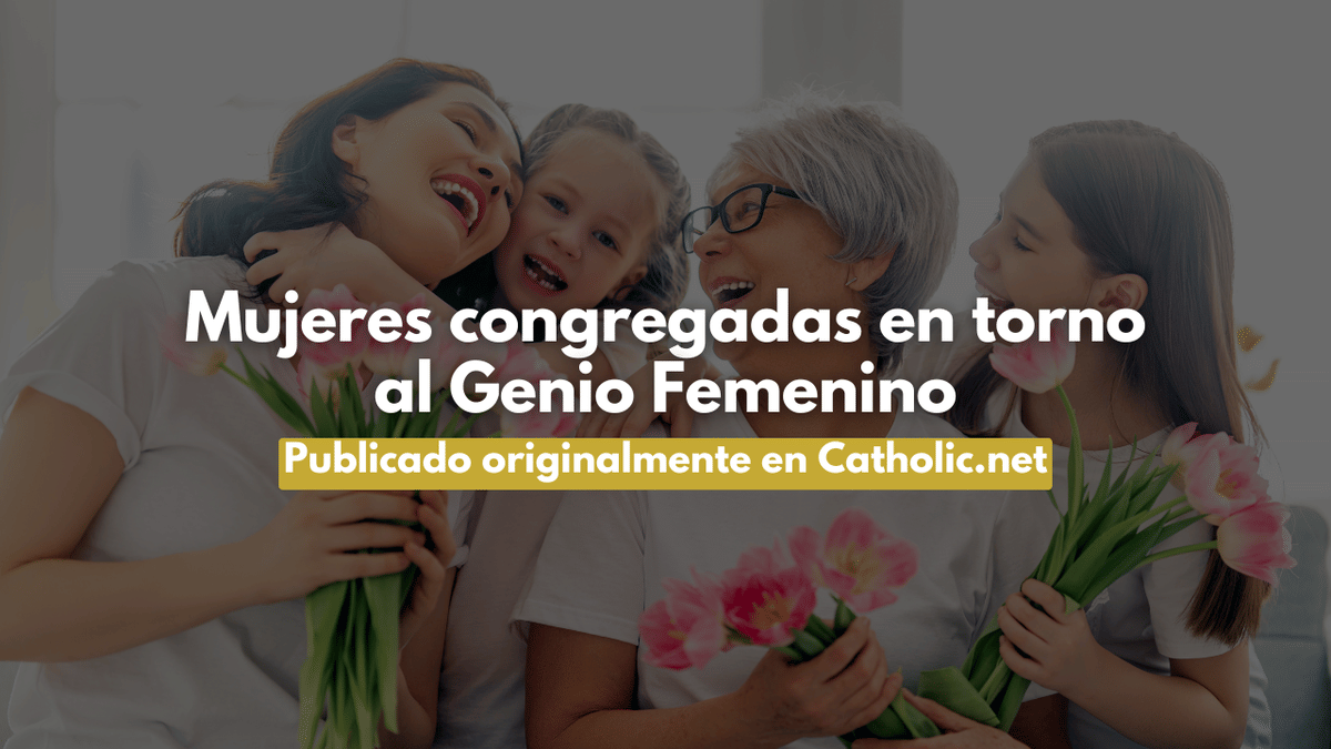 Mujeres congregadas en torno al Genio Femenino