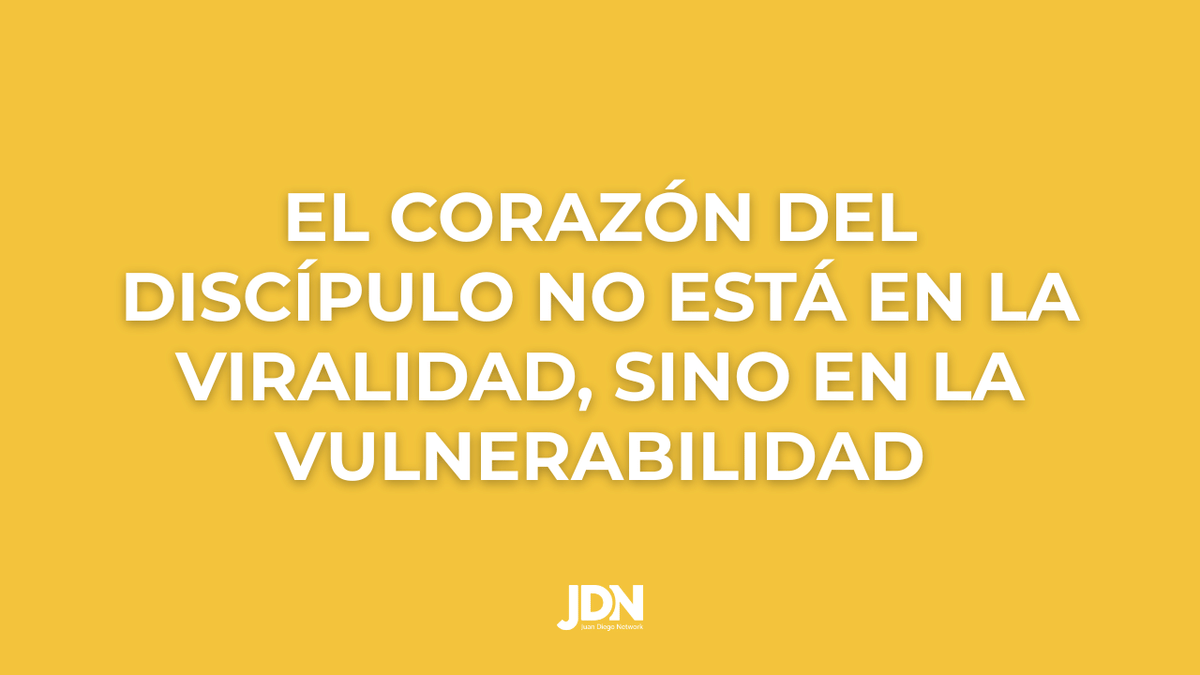 "El Corazón del Discípulo no está en la Viralidad, sino en la Vulnerabilidad: Cómo el Matrimonio me Sacó del Bucle Polarizador" 