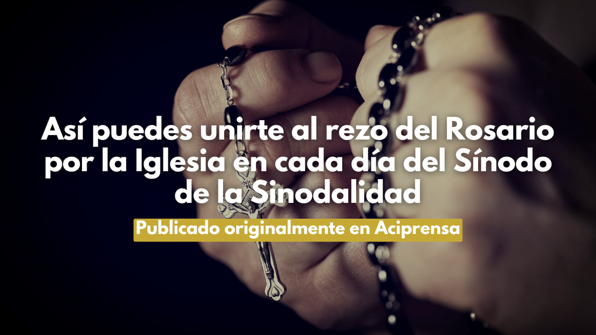 Así puedes unirte al rezo del Rosario por la Iglesia en cada día del Sínodo de la Sinodalidad