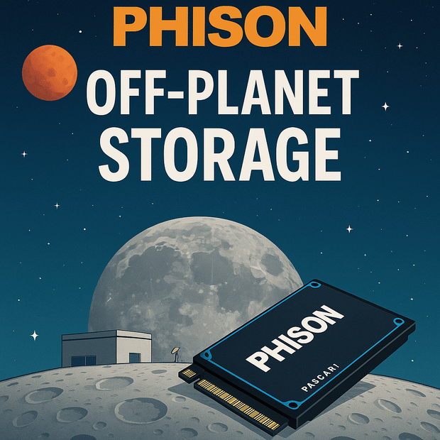 Off-Planet Storage: Phison and Lonestar Are Building the Future of Data on the Moon