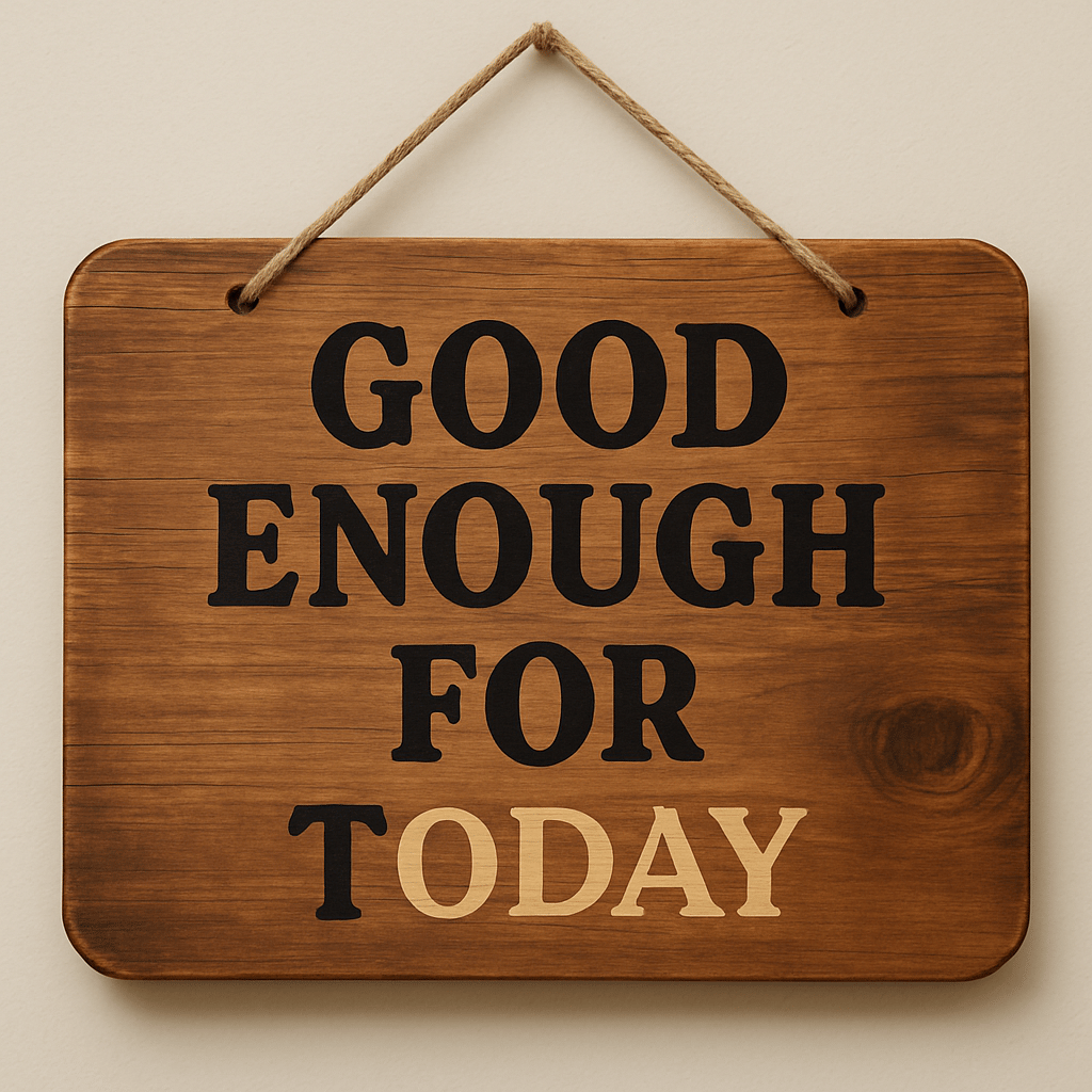 Good Enough for Today