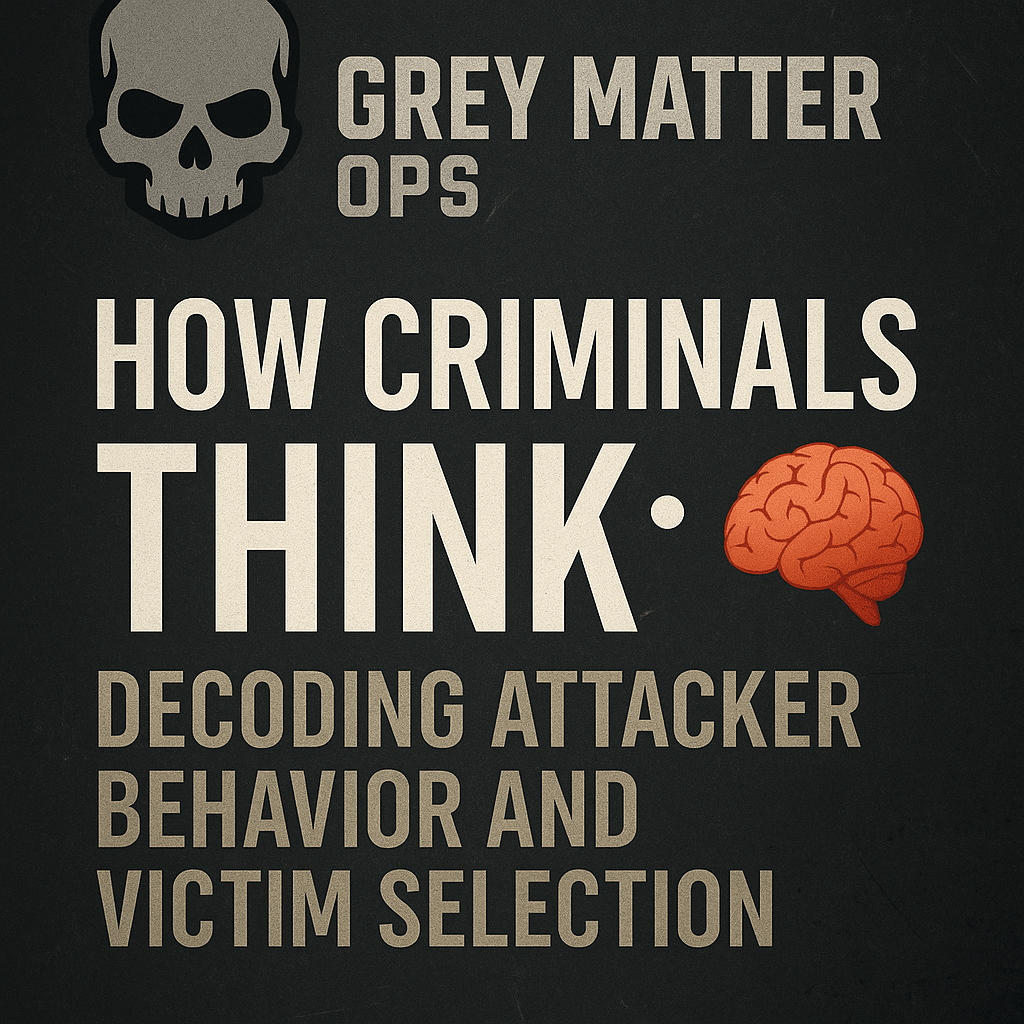 🧠 How Criminals Think: Decoding Attacker Behavior and Victim Selection