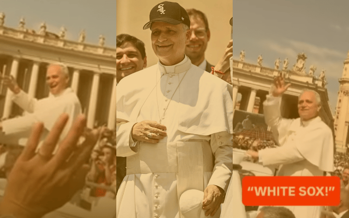 El Papa, unos adolescentes y la porra de los "White Sox"
