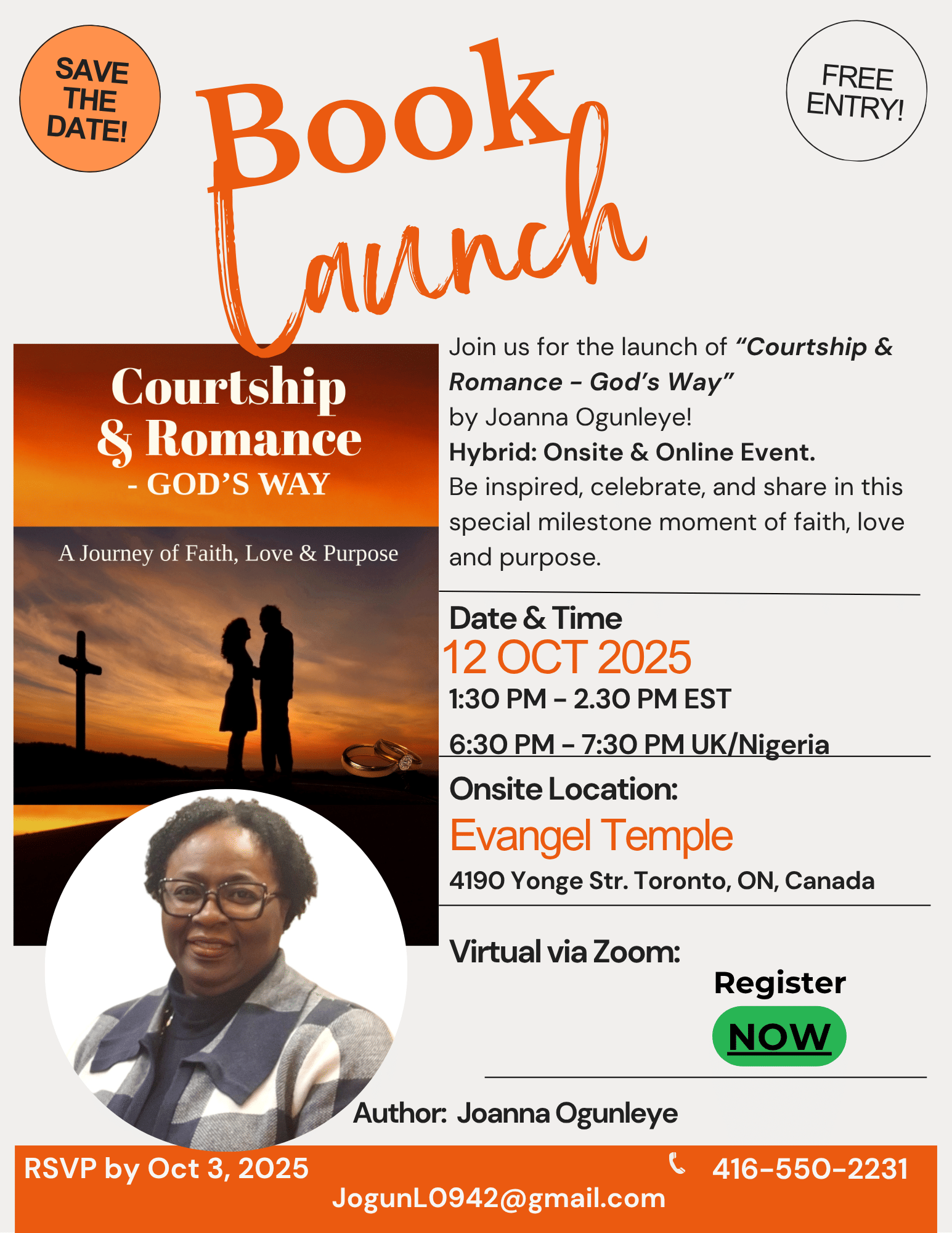 Book Launch: Courtship and Romance- God’s Way