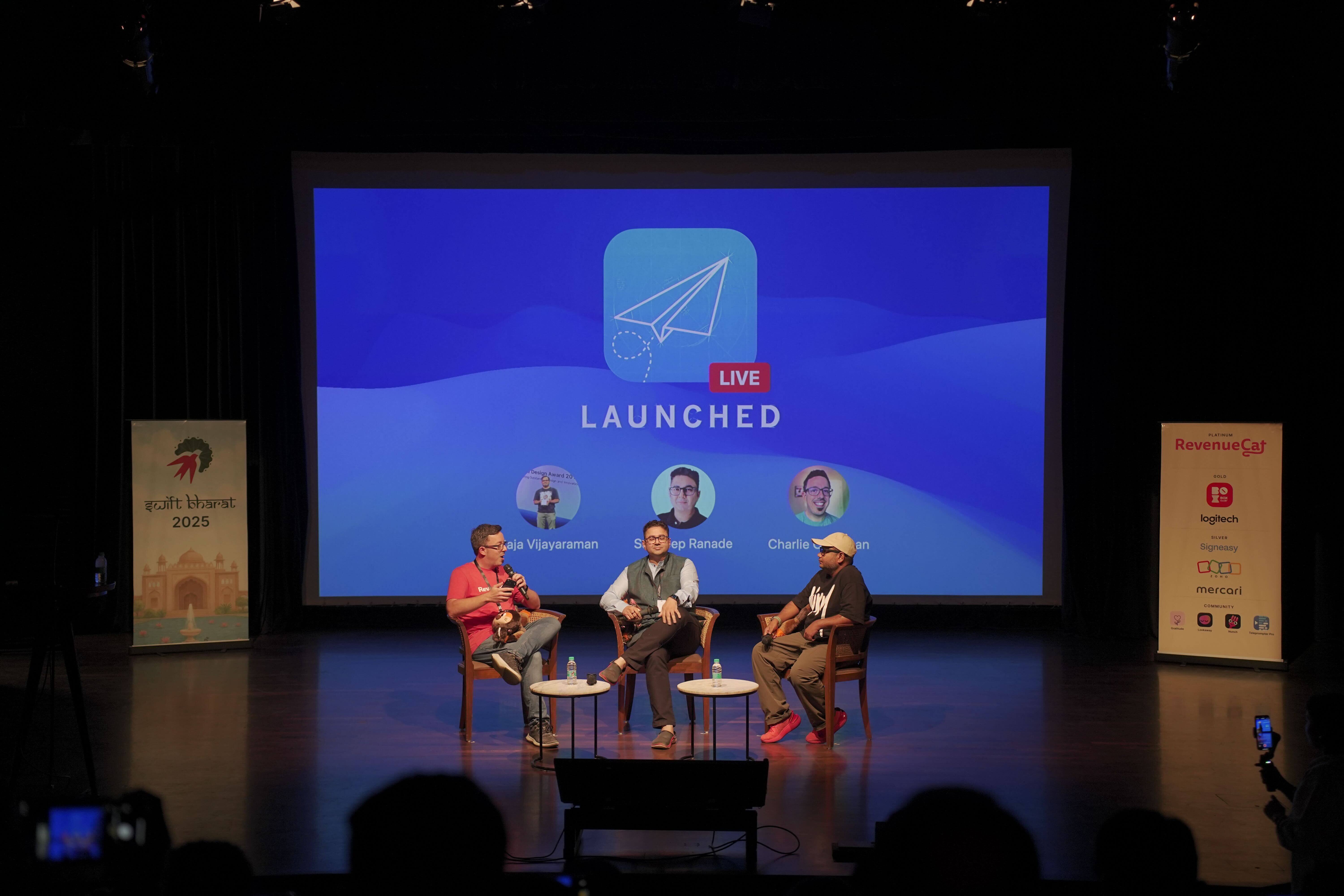 Launched was live at Swift Bharat in India in 2025