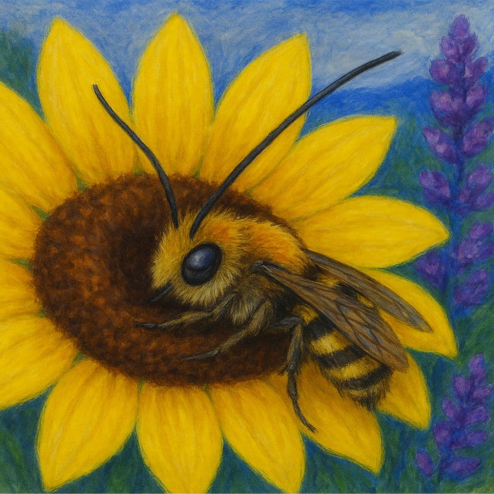 Long Horned Bees: The Sunflower Specialists You've Never Heard Of