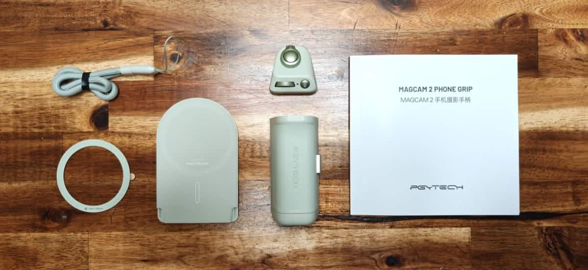 pgytech magcam 2 phone grip box contents