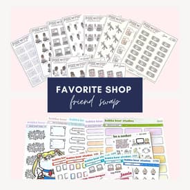 Favorite Shop Friend Swap