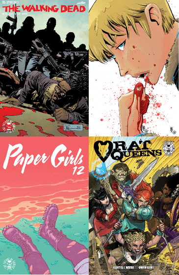 149: The Walking Dead #165; Nailbiter #30; Paper Girls #12; Rat Queens #1