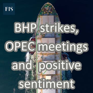 BHP iron ore strikes, OPEC meeting coming and positive sentiment?