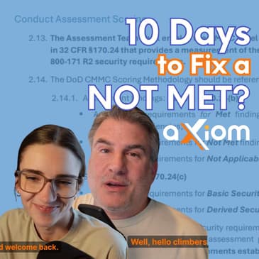 Can You Fix Your CMMC Assessment Score?