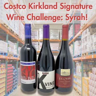 Costco Kirkland Signature Syrah Challenge! (100th Episode, Spicy red wine, Is Syrah the same as Shiraz?)
