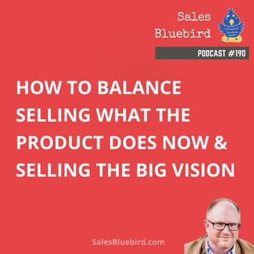 190: How to balance selling what the product does now & selling the big vision