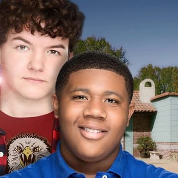 (Episode 332) "Cobra Kai" Actors: Aedin Mincks and Khalil Everage (Mitch and Chris).