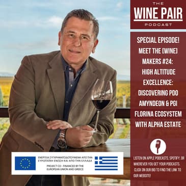 Special Episode! Meet the (Wine) Makers #24: High-Altitude Excellence: Discovering PDO Amyndeon & PGI Florina with Alpha Estate.