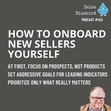 163: How to onboard new sellers yourself