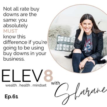 Quick Hit: Not all rate buy downs are the same: you absolutely MUST know this difference if you’re going to be using buy downs in your business.