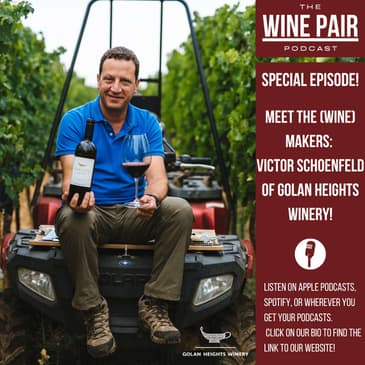 Special Episode! Meet the (Wine) Makers #9: Victor Schoenfeld, Head Winemaker of Golan Heights Winery!