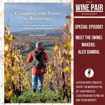 Special Episode! Meet the (Wine) Makers #5: Alex Gambal! (An American in Burgundy, Author of Climbing the Vines in Burgundy, A Story of Perseverance and Positivity, What Makes Burgundian Wines Different)
