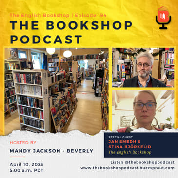 Jan Smedh and Stina Björkelid, The English Bookshop, Uppsala, Sweden