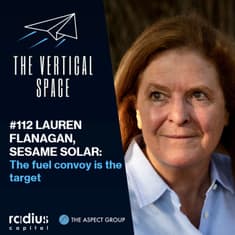 #112 Lauren Flanagan, Sesame Solar: The fuel convoy is the target