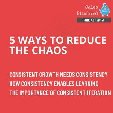 161: 5 ways to reduce the chaos in startup selling