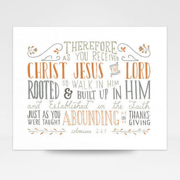 Col 2:5-7 | Walk Rooted, Built Up &amp; Established