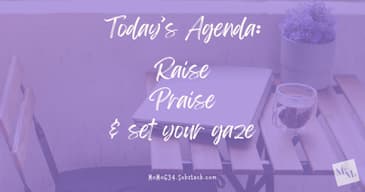 Start As You Mean to Go On