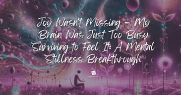 Joy Wasn’t Missing — My Brain Was Just Too Busy Surviving to Feel It: A Mental Stillness Breakthrough